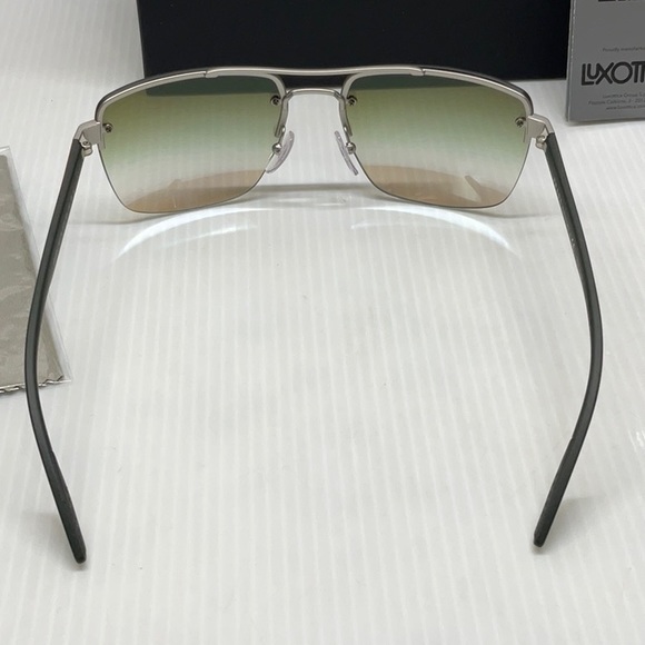 Prada men square sunglasses sps 60u green lenses made in Italy - Picture 5 of 7
